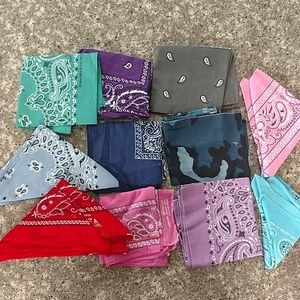 Lot of 11 bandanas